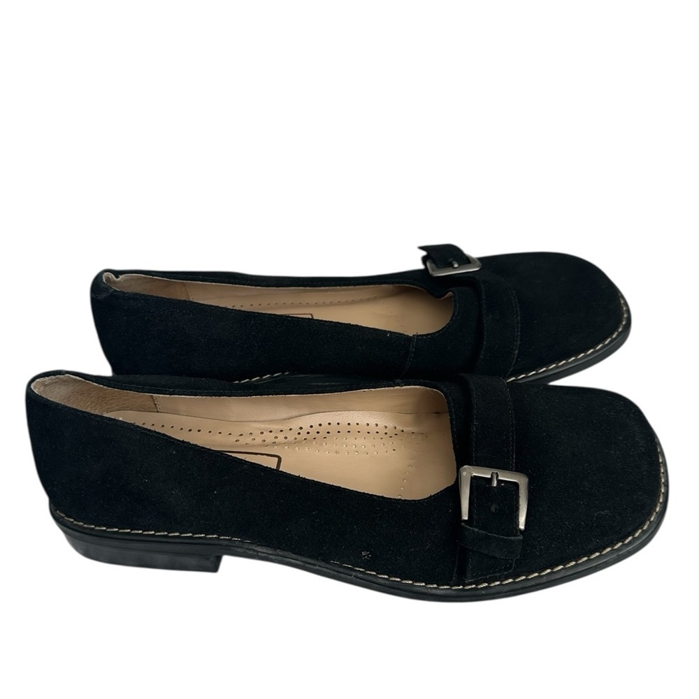 A316 Directives Genuine Suede  SlipOn Kristen sz 8.5 Wide square toe shoes - Picture 2 of 6